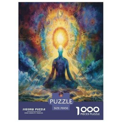 Buddha-Statue Puzzle 1000-teilige Schwer Puzzle Spielzeug Lernspiel Impossible Herausforderungsspielzeug Für Erwachsene Und Kinder Ab 12 Jahren 70x50cm/1000pcs von ChengzeTCo